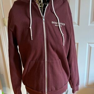 Deschutes Brewery maroon long sleeve hoodie. Men’s size medium